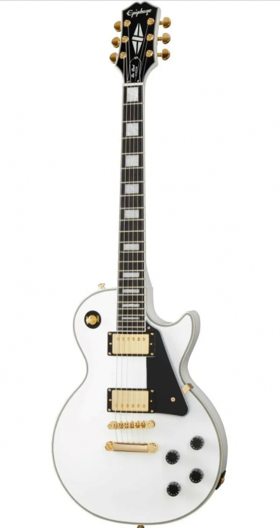 EILCAwGH1 Epiphone Custom Pro Alpine White Qro parte frontal