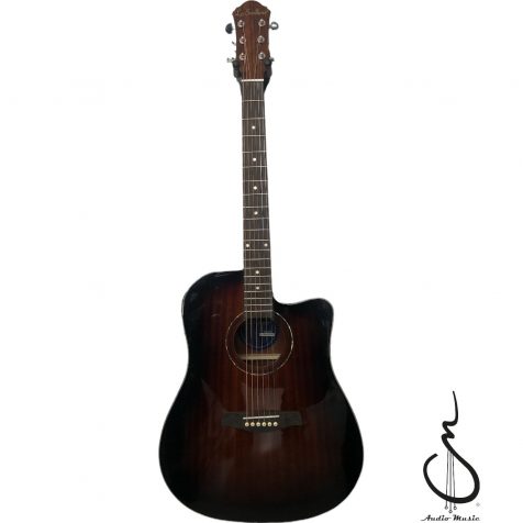 Guitarra Texana Electroacustica TX200CEQTSB La Sevillana de 6 cuerdas tipo texana parte frontal