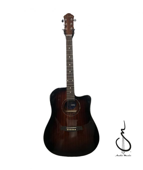 Guitarra Texana Electroacustica TX200CEQTSB La Sevillana de 6 cuerdas tipo texana parte frontal