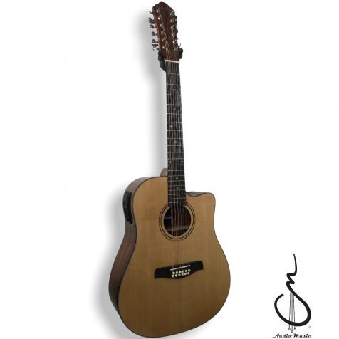 TX1200CEQNAT Guitarra 12 Cuerdas Electroacustica La Sevillana