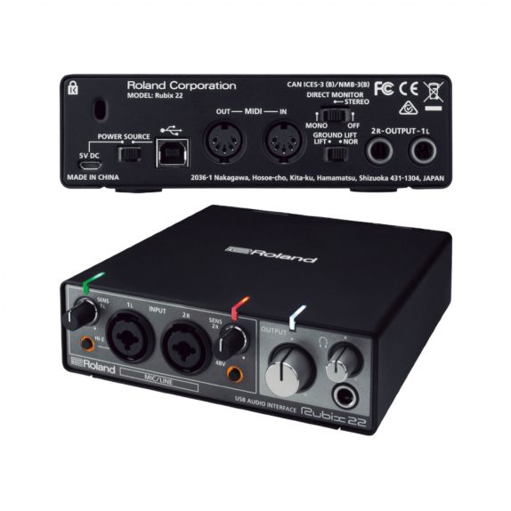 INTERFACE ROLAND 2 CH IN/OUT PC/MAC/iOS