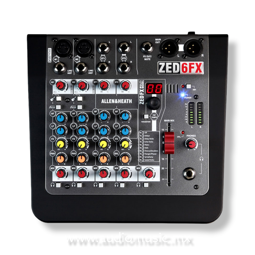 Mezcladora ZED6FX Allen & Heath Audio Music