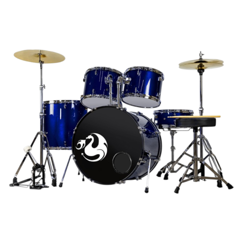 bateria azul de 5 piezas economica