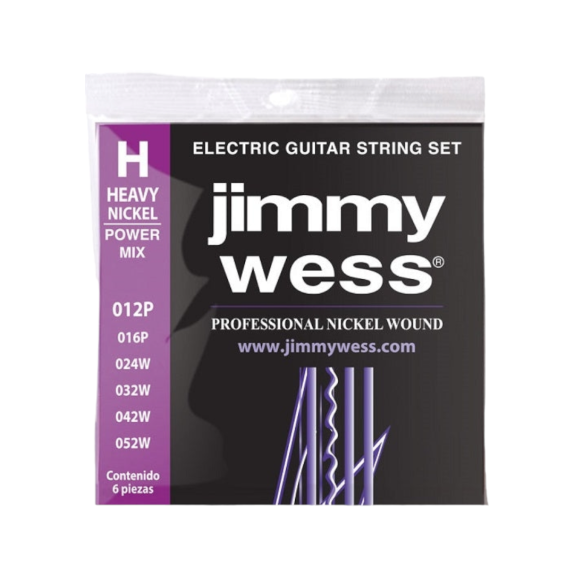 JWGE-1012N Jimmy Wess Cuerdas Guitarra Electrica Audio Music