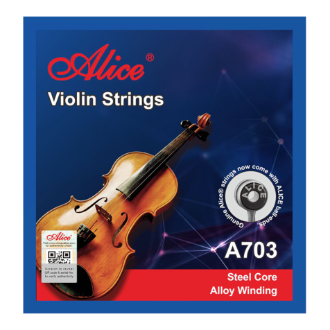 Cuerdas de Violin Alice A703 Audio Music