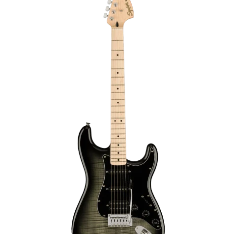 guitarra fender affinity en color verde flameado