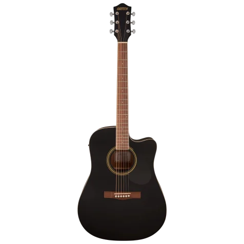 guitarra electroacústica negro mate