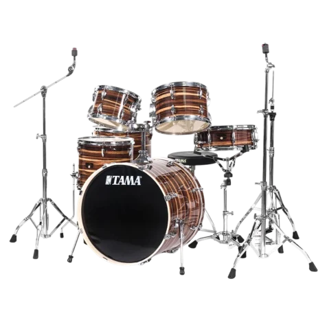 bateria tama imperial star 6 piezas café