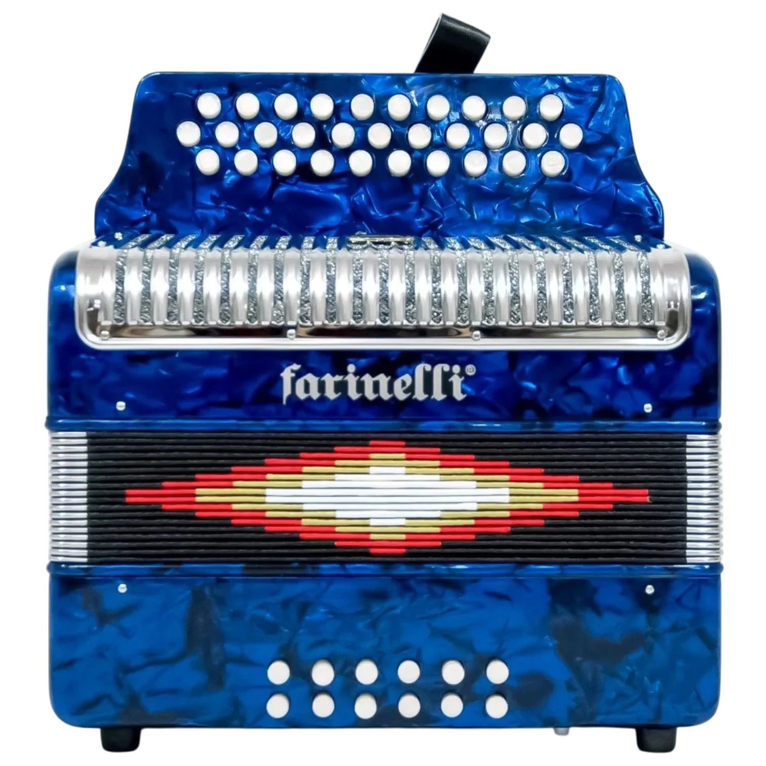 acordeon farinelli 3012faap fa azul frontal