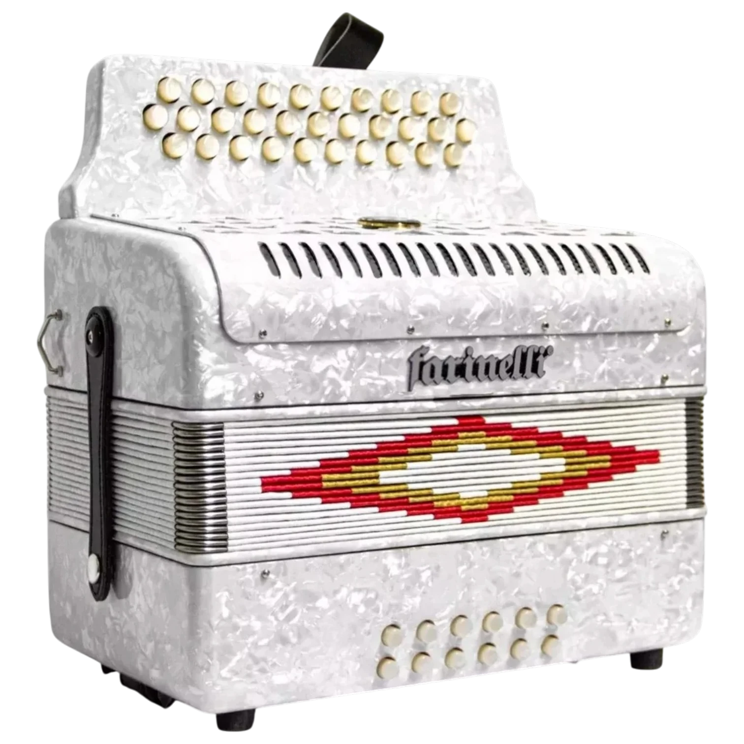 acordeon farinelli 3012faw fa blanco lateral