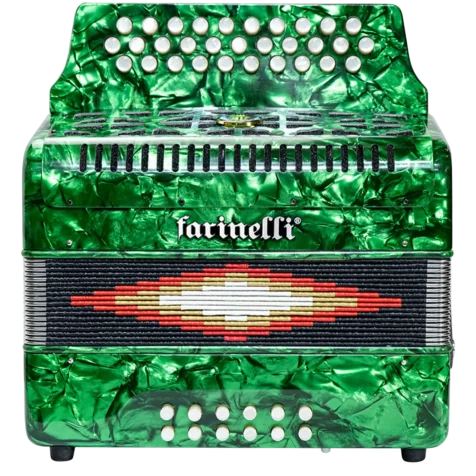 acordeon verde farinelli frontal
