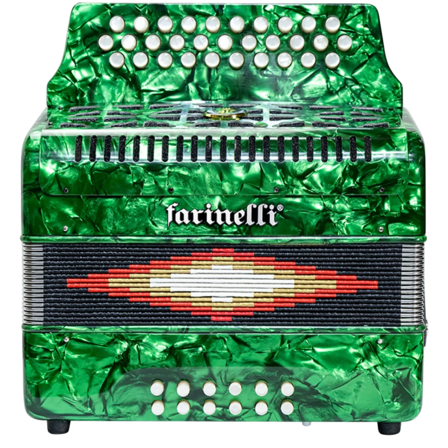 acordeon verde farinelli frontal
